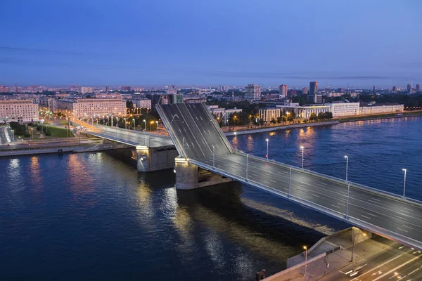Russia Petersburg Wiring Volodarsky Bridge 스톡 사진