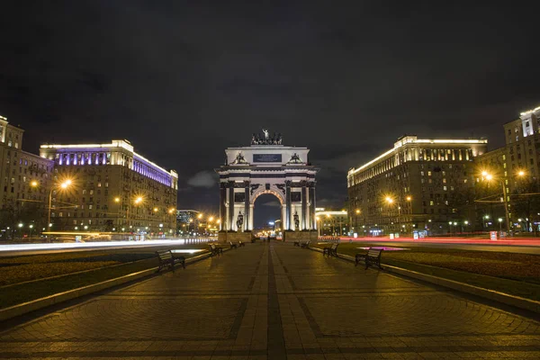 Russia Mosca Cancello Trionfale Kutuzov Avenue — Foto Stock