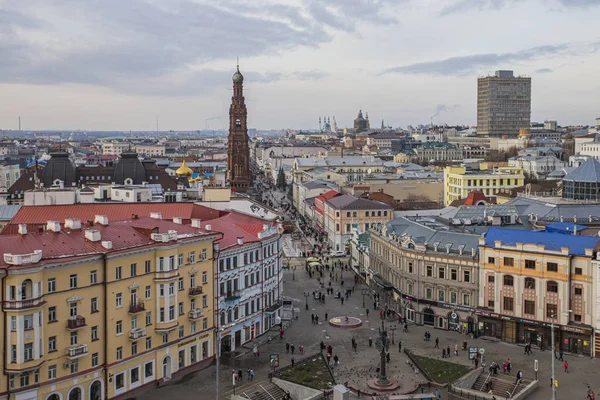 Ben Kazan Uitzicht Het Stadscentrum Voetgangers Bauman Street — Stockfoto