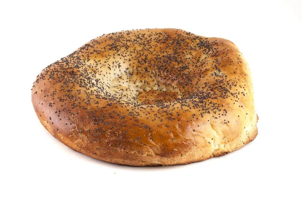 Uzbek Tortilla Fehér Háttér — Stock Fotó