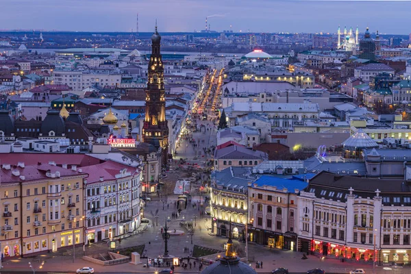 Ben Kazan Uitzicht Het Stadscentrum Voetgangers Bauman Street — Stockfoto