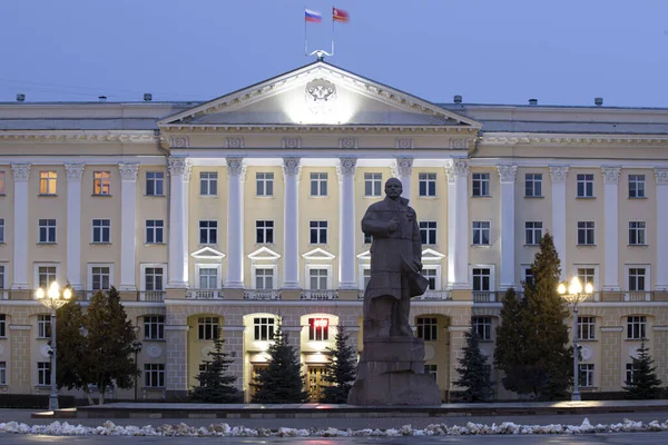 Smolensk View Monument Lenin Rear Administration Smolensk Region — Stock Photo, Image