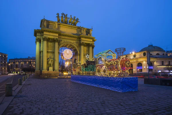 San Petersburgo Plaza Narva Narva Triumphal Gate — Foto de Stock