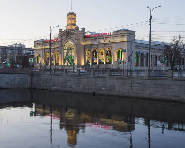 Russland Petersburg Blick Auf Die Warschauer Brücke — Stockfoto