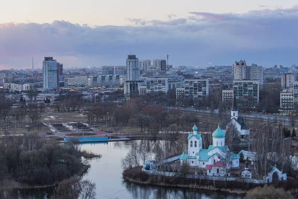 Санкт Петербург Вид Комплекс Храмів Парку Героїв Таунс Пулково Парк — стокове фото