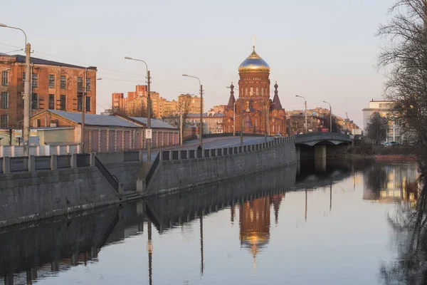 Russia San Pietroburgo Chiesa Dell Epifania Sull Isola Gutuevsky — Foto Stock