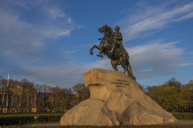- Rusya. St. Petersburg 'da. Bronz Süvari