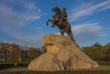 - Rusya. St. Petersburg 'da. Bronz Süvari