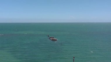 Port Philip Melbourne Avustralya 'daki HMVS Cerberus Enkazı