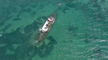 Port Philip Melbourne Avustralya 'daki HMVS Cerberus Enkazı