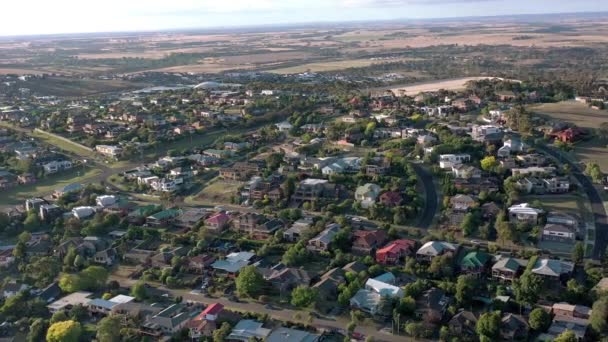 Case Suburban Australia Veduta Aerea Delle Strade Tipiche Del Quartiere — Video Stock