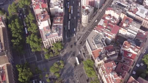 Typische Straten Uitzichten Stad Barcelona Spanje — Stockvideo