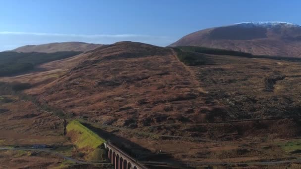 Flygfoto Över Den Gamla Flottan Viaduct Skottland — Stockvideo