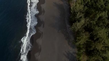 Waipio Vadisi 'ndeki Tenha Sahilin Hava Gösterisi