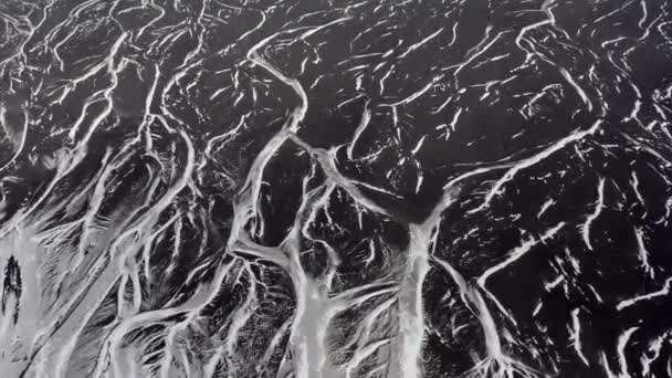 Paisaje Islandés Abandonado Barón Ondulado Visto Desde Aire — Vídeo de stock