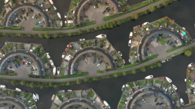 Lemmer Marina Sıradışı Çarkları ve Geometrik Şekiller Kuş Gözü Görünümü