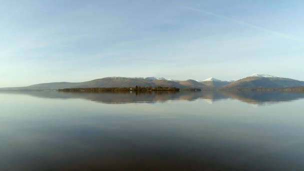 Loch Lomond Shores Egy Gyönyörű Napon — Stock videók