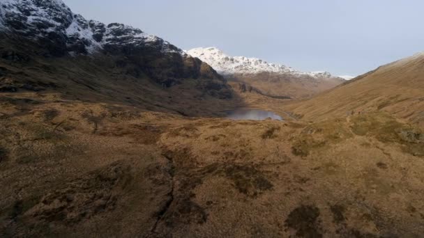 Loch Restil Loch Skotské Vrchovině — Stock video