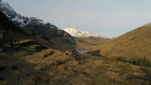 Loch Restil Een Meer Schotse Hooglanden — Stockvideo