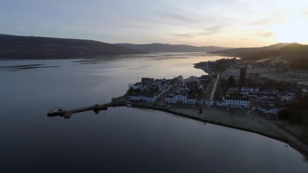 苏格兰奥班镇的日落 — 图库视频影像
