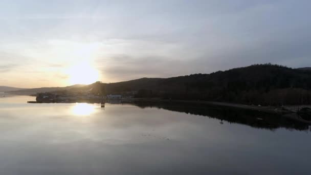 Oban Loch Side Town Schottland Bei Sonnenuntergang — Stockvideo
