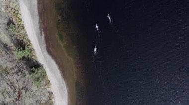 Göldeki Kanocuların Kuş Gözü Görünümü