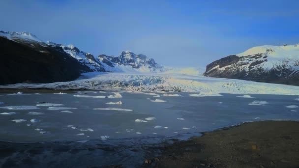 Zlanda Ulusal Parkı Ndaki Skaftafell Buzulu — Stok video