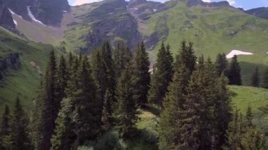 Lac Lioson İsviçre 'de Güzel Gözlerden uzak Dağ Gölü