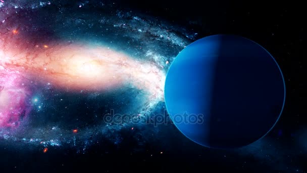 Realistic beautiful planet Neptune from deep space — Stock 