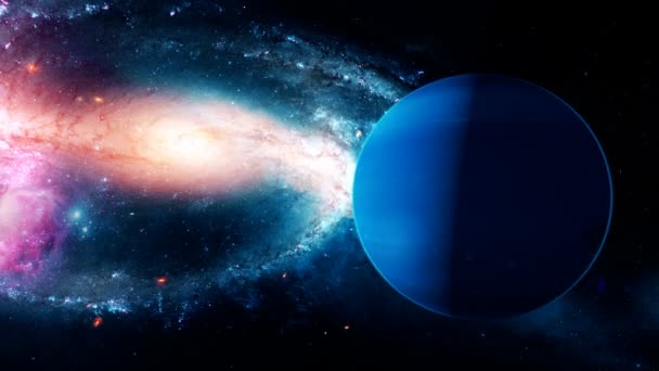 Realistic beautiful planet Neptune from deep space — Stock 