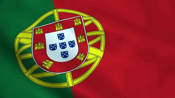 Realistic Portugal flag