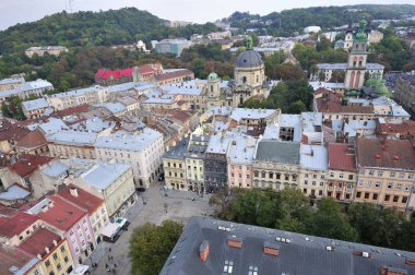 Lviv Ukrayna şehir mimarisi
