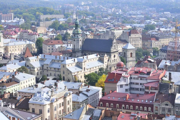 Arkitekturen Den Ukrainska Staden Lviv — Stockfoto