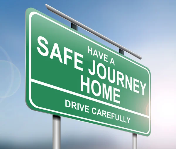 Drive safely sign. — Stock Photo, Image