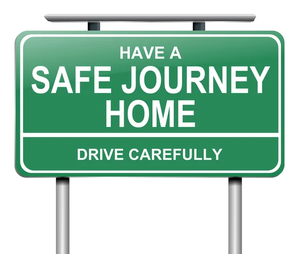 Drive safely sign. — Stock Photo, Image
