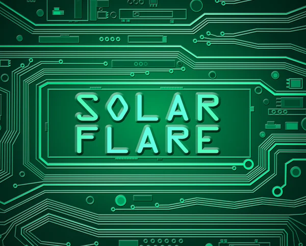 Solar flare concept. — Stock fotografie