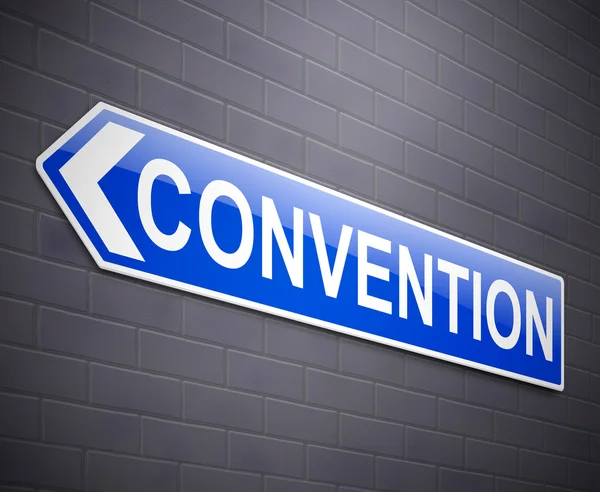 Convention sign concept. — Φωτογραφία Αρχείου