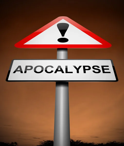 Concept de signe Apocalypse . — Photo