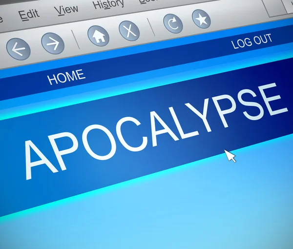 Apocalypse information concept. — Stock Photo, Image