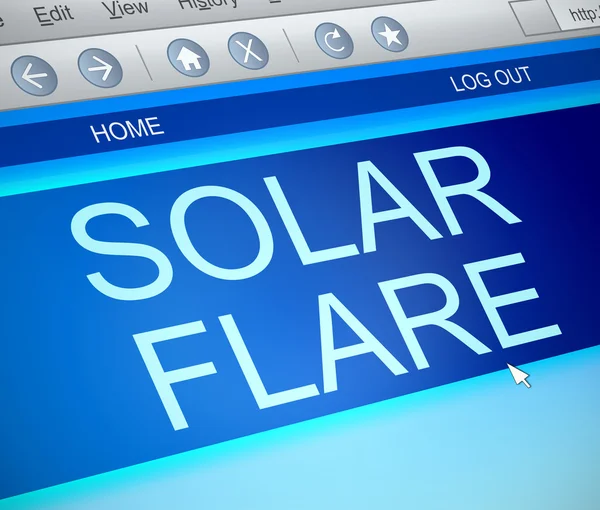 Solar flare concept. — Φωτογραφία Αρχείου