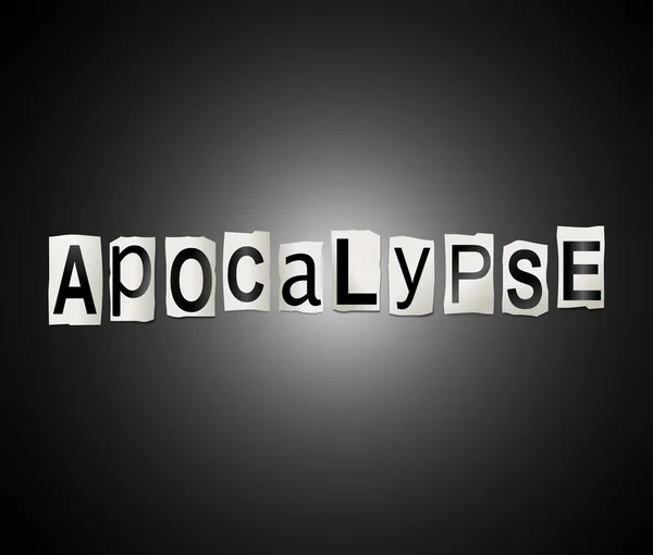 Apocalypse word concept. — Stockfoto