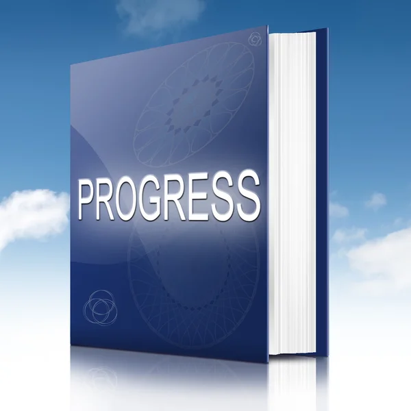 Libro de conceptos de progreso . — Foto de Stock