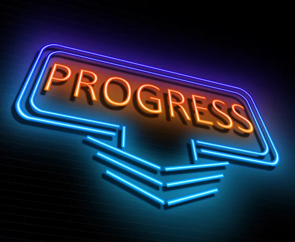 Concepto de signo de progreso . —  Fotos de Stock