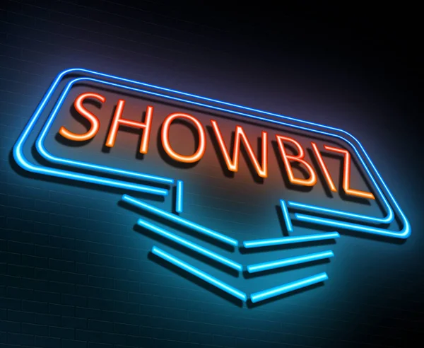 Showbiz sign concept. — Stock Photo, Image