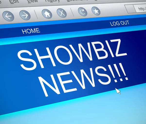 Concepto de noticias de Showbiz . — Foto de Stock