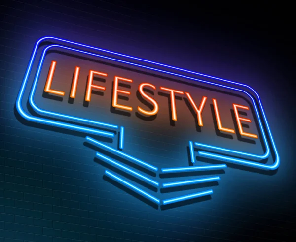 Lifestyle neon concept. — Stock Photo, Image
