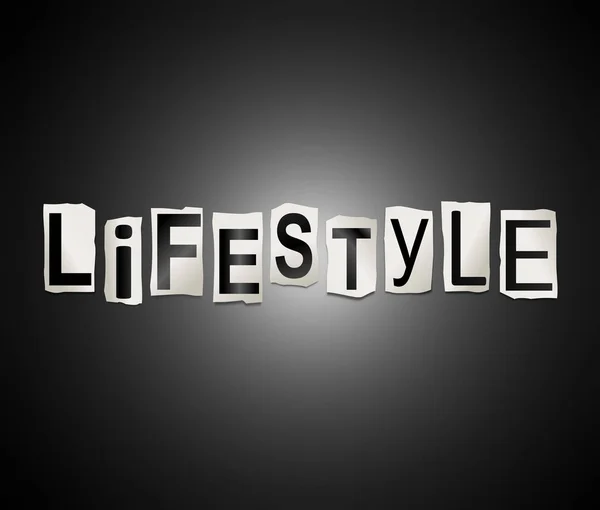 Lifestyle word concept. — Stock Photo, Image