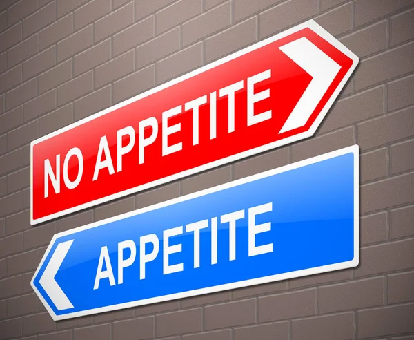 Appetite or no appetite concept. — Stock Photo, Image