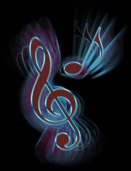 Muziek symbolen concept. — Stockfoto