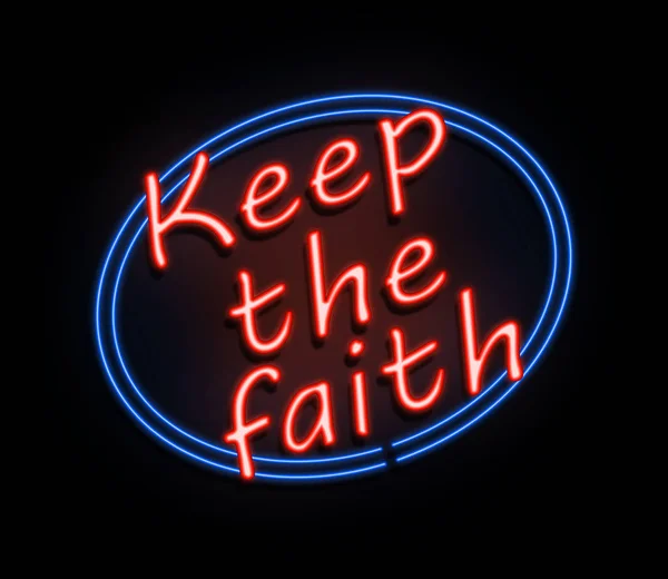 Тримайте знак віри . — стокове фото